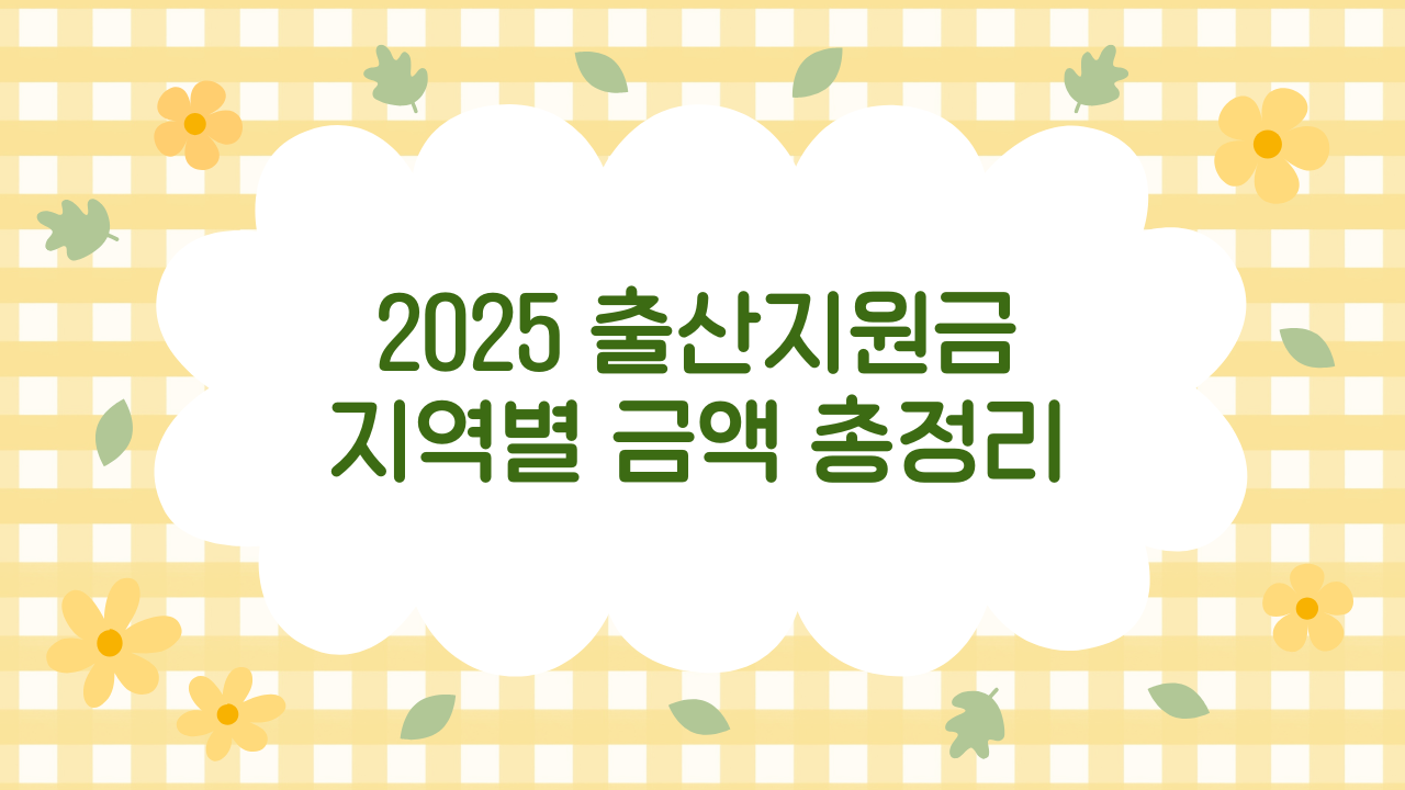 2025 출산지원금·신생아 바우처 지역별 총정리: 금액, 신청방법, 중복수급 완벽가이드