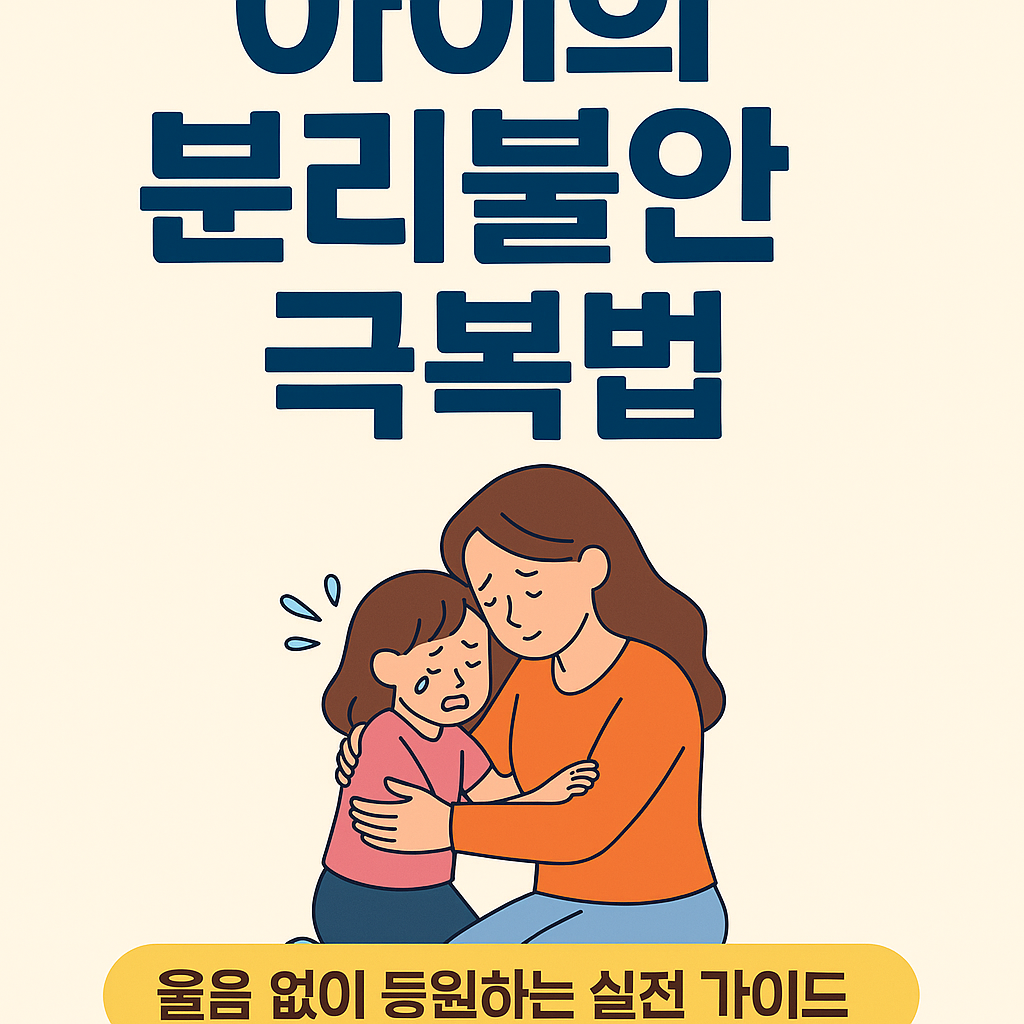 아이의 분리불안 극복법 – 울음 없이 등원하는 현실 가이드