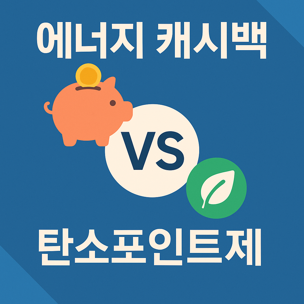 에너지 캐시백 제도 vs 탄소포인트제 – 어떤 게 더 유리할까? (2025 최신 비교)