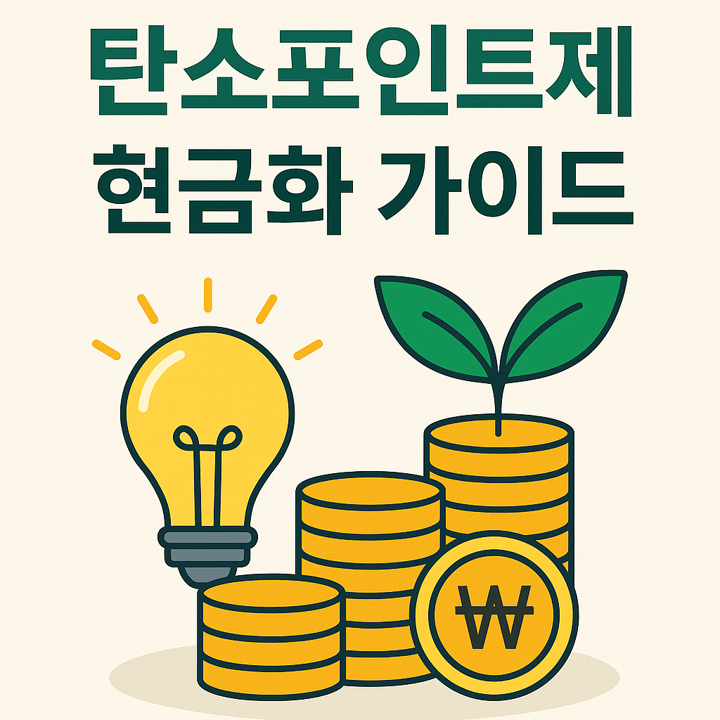 2025 탄소포인트제 현금화 완벽 가이드 – 현금·상품권으로 돌려받는 절약 리워드